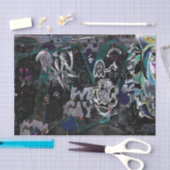 グラフィティ白黒アーバン通りウグランジォールアート 薄葉紙 (クラフト)