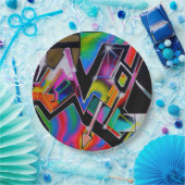 グラフィティ紙プレート ペーパープレート (パーティー)