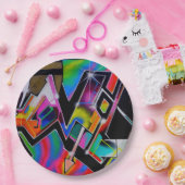 グラフィティ紙プレート ペーパープレート (パーティー)