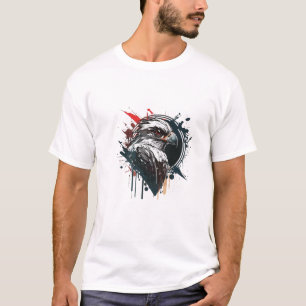 グラフィティ絵を描イーグルバードクリエイティブア絵を描ート Tシャツ