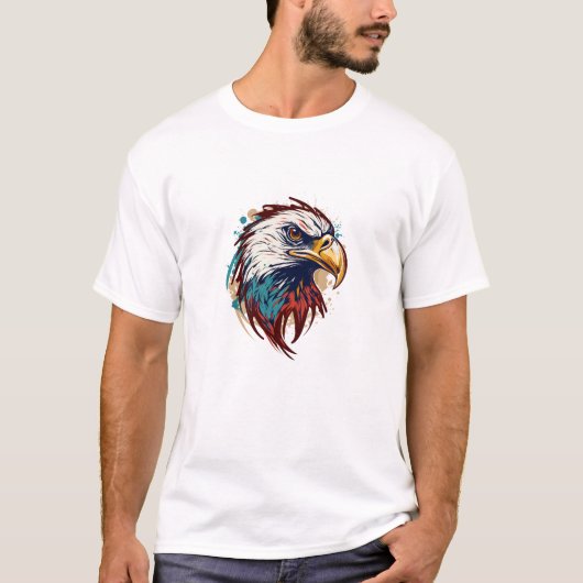 グラフィティ絵を描イーグルバードクリエイティブ Tシャツ (正面)