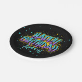 グラフィティ絵を描ー ペーパープレート (アングル)