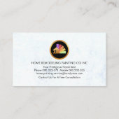 グラフィティ絵を描(ばちゃばちゃ)跳ねる金ゴールドホームブラシ 名刺 (裏面)