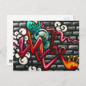 グラフィティ芸術的製品 ポストカード (正面/裏面)