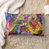 グラフィティ装飾用クッション ランバークッション (ブランケット)