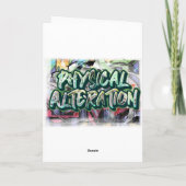 グラフィティ誕生日カード カード (裏面)