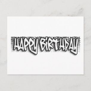 グラフィティ誕生日 ポストカード