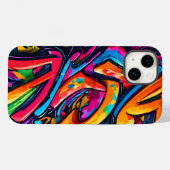 グラフィティ調の抽象アート Case-Mate iPhoneケース (裏面 (横))