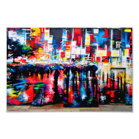 グラフィティ通りアートカムデンタウンロンドン フォトプリント (正面)