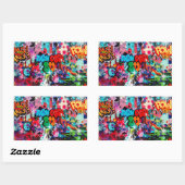 グラフィティ通りアートシティ 長方形シール (シート)