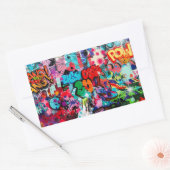 グラフィティ通りアートシティ 長方形シール (封筒)