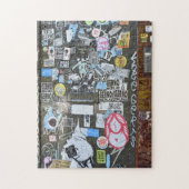 グラフィティ通りアートショレディッチハックニーロンドンUK ジグソーパズル (縦)