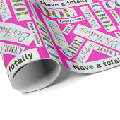 グラフィティ通りアートパターントータルクール誕生日 ラッピングペーパー (ロールコーナー)