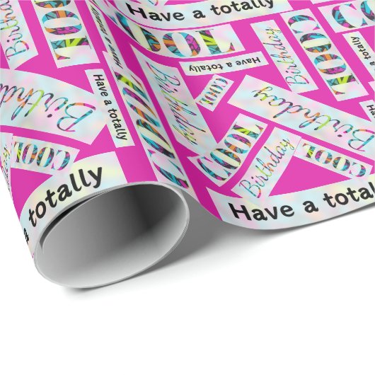 グラフィティ通りアートパターントータルクール誕生日 ラッピングペーパー (ロールコーナー)