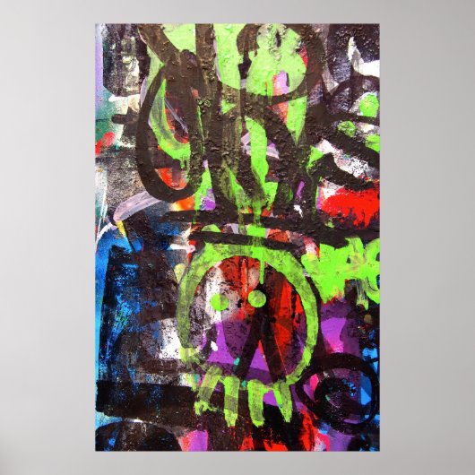 グラフィティ通りアートポスター ポスター (正面)