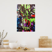 グラフィティ通りアートポスター ポスター (キッチン)