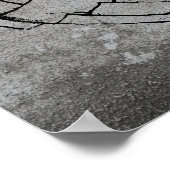 グラフィティ通りアートライトハート赤バルーン ポスター (角)