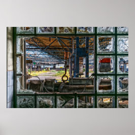 グラフィティ通りアート廃工場ポスター ポスター