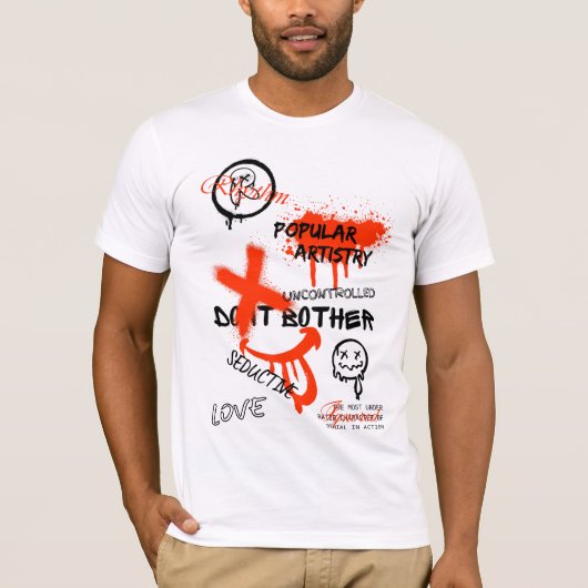 グラフィティ通りスタイルオーバルクラシック Tシャツ (正面)