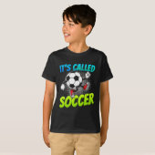 グラフィティ風サッカー漫画「フットボールだってば!」 Tシャツ (正面フル)