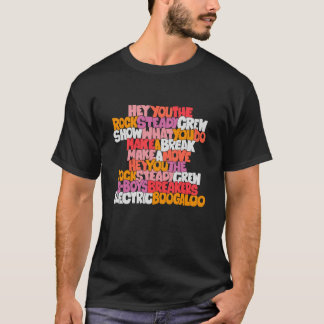 グラフィティ風ロックステディクルーのヘイ・ユー Tシャツ