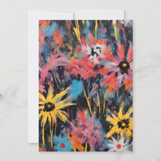 グラフィティ鮮やかフラワーアート シーズンカード (正面)