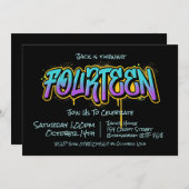 グラフィティ10代の十四招待状 招待状 (正面/裏面)