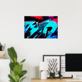 グラフィティ14ワットnm ポスター (ホームオフィス)