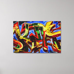 グラフィティ17 36x24 (90x60cm)ワックン キャンバスプリント