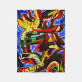 グラフィティ17 fbcnm フリースブランケット (正面)