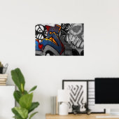 グラフィティ1 wapcn ポスター (ホームオフィス)