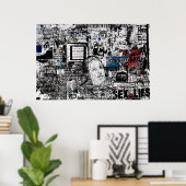 「グラフィティ6」プリント ポスター (ホームオフィス)