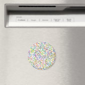 グラフィティ（ばちゃばちゃ）跳ねる抽象芸術パターン マグネット (インサイチュ (食洗機))