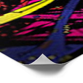 グラフィティ、アート、サイケデリックアート、グラフィックデザイン。 ポスター (角)