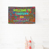 グラフィティ・ウォール誕生日 横断幕 (インサイチュ)