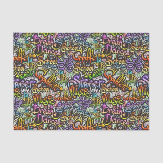 グラフィティ オールド スクール デコパージュ 薄葉紙 (正面)