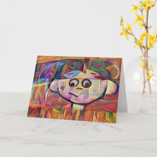 グラフィティ カード (黄色い花)