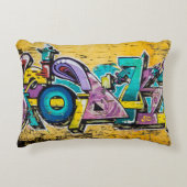 グラフィティ、グルダンダルフィヨルドゥール、アイスランド アクセントクッション (正面)