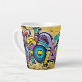 グラフィティ、グルダンダルフィヨルドゥール、アイスランド カフェラテマグ (左アングル)