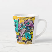 グラフィティ、グルダンダルフィヨルドゥール、アイスランド カフェラテマグ (右)