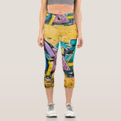 グラフィティ、グルダンダルフィヨルドゥール、アイスランド カプリレギンス (正面)