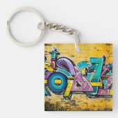 グラフィティ、グルダンダルフィヨルドゥール、アイスランド キーホルダー (正面)