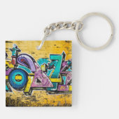 グラフィティ、グルダンダルフィヨルドゥール、アイスランド キーホルダー (裏面)