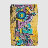 グラフィティ、グルダンダルフィヨルドゥール、アイスランド ゴルフタオル (正面)