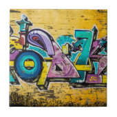 グラフィティ、グルダンダルフィヨルドゥール、アイスランド タイル (正面)