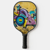 グラフィティ、グルダンダルフィヨルドゥール、アイスランド ピックルボールラケット (裏面)