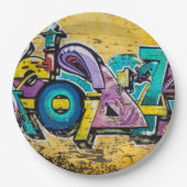 グラフィティ、グルダンダルフィヨルドゥール、アイスランド ペーパープレート (正面)