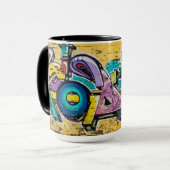 グラフィティ、グルダンダルフィヨルドゥール、アイスランド マグカップ (正面左)