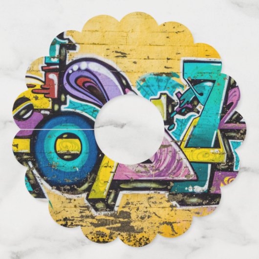 グラフィティ、グルダンダルフィヨルドゥール、アイスランド ワイングラスタグ (裏面)