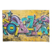 グラフィティ、グルダンダルフィヨルドゥール、アイスランド 枕カバー (正面)